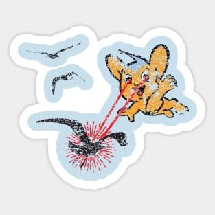 Pipokun - Laser Vision - Distressed Sticker